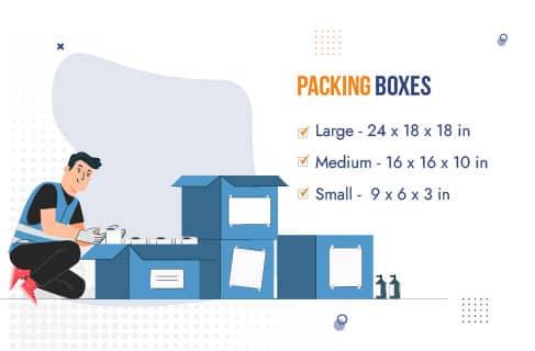 Packers and Movers Mumbai to Pune Packing Material Box Sizes